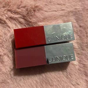 2 Clinique Mini Pop Lipsticks